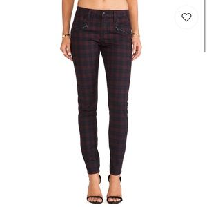 Joe’s Jeans Inline Zip Skinny in Coated Plaid